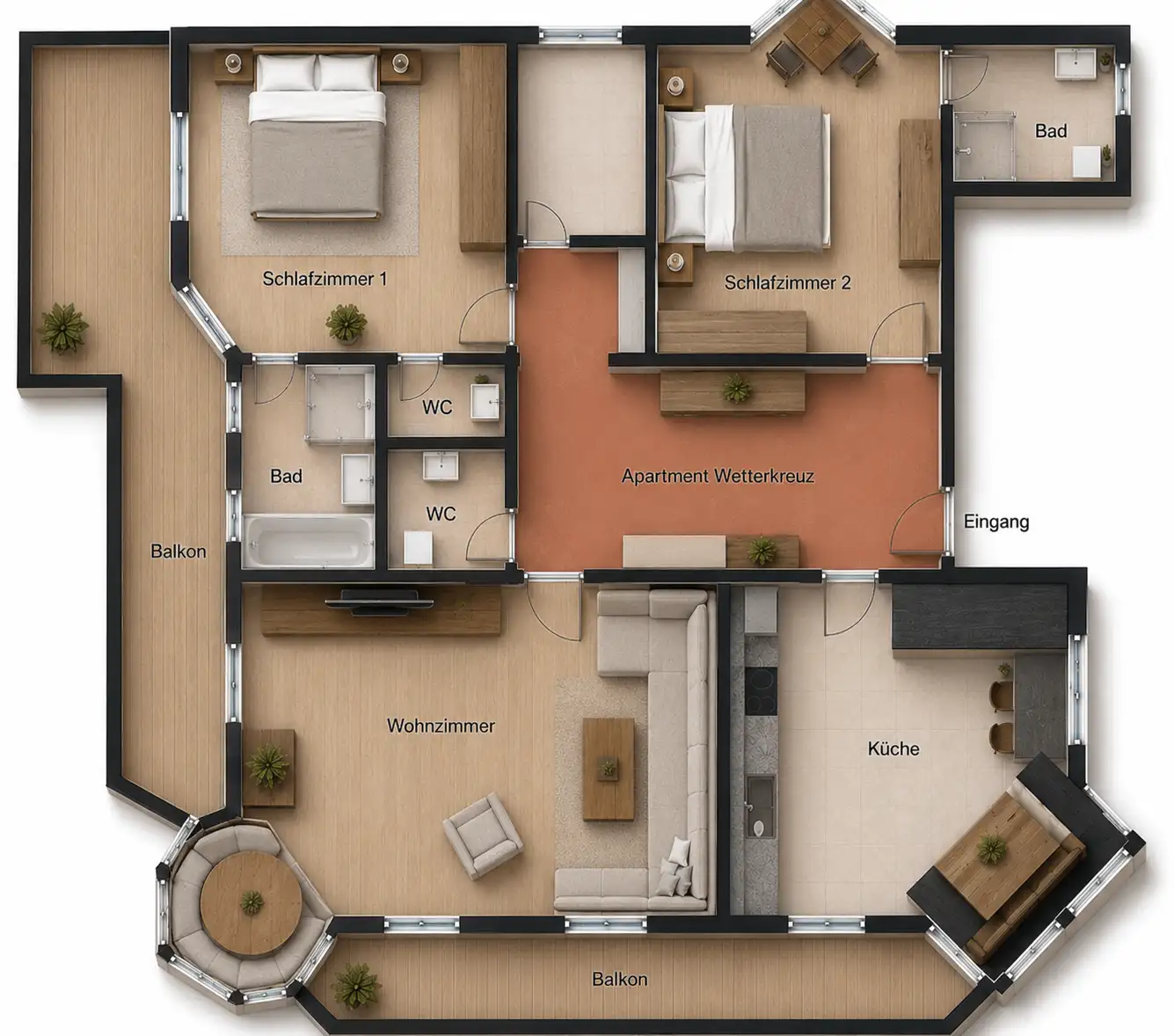 Wetterkreuz Gr Ferienwohnung Weiskopf, Wetterkreuz